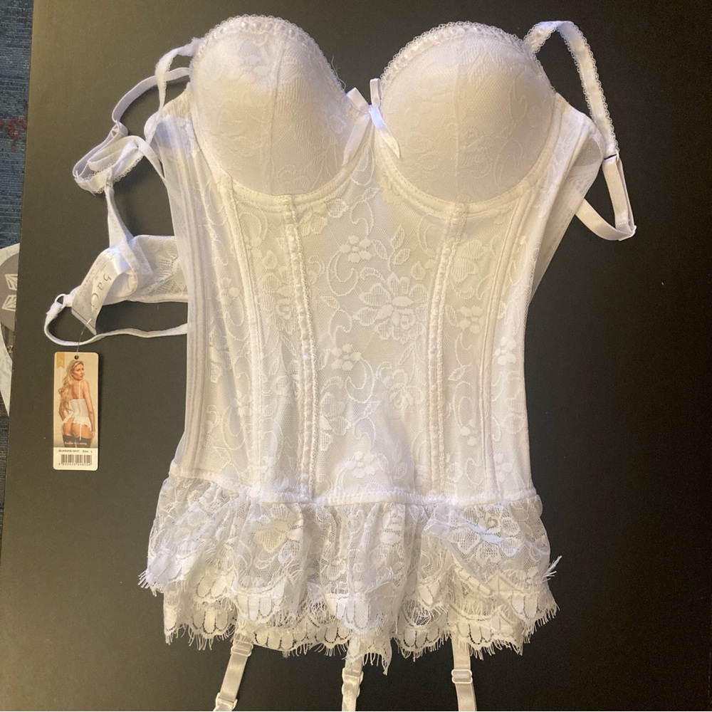 Baci Two Piece Bustier and G-String Set NWT